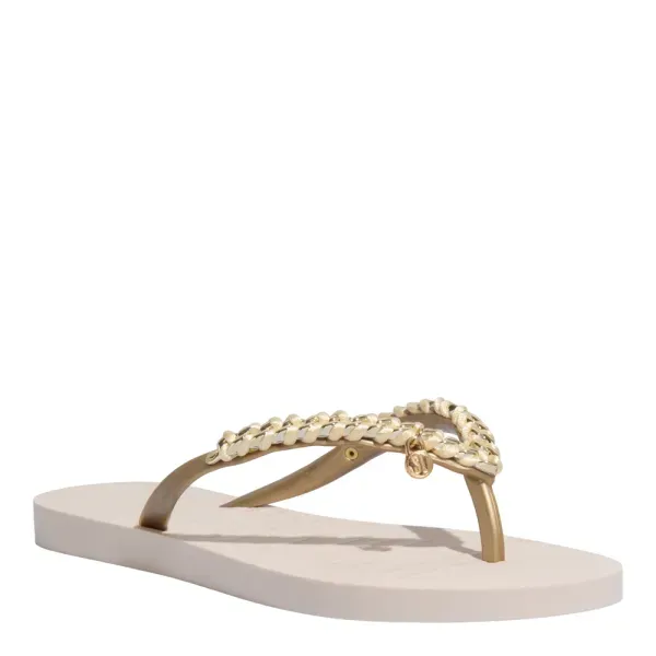 Chinelo Borracha Off White