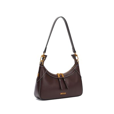 Bolsa Baguete Soft Marrom Alça De Ombro