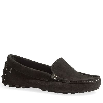 Mocassim Couro Camurça Preto