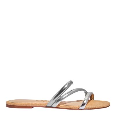 Rasteira Metalizada Soft Prata