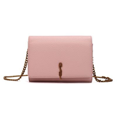 Bolsa Carteira Floater Rosa Alça Corrente Transversal