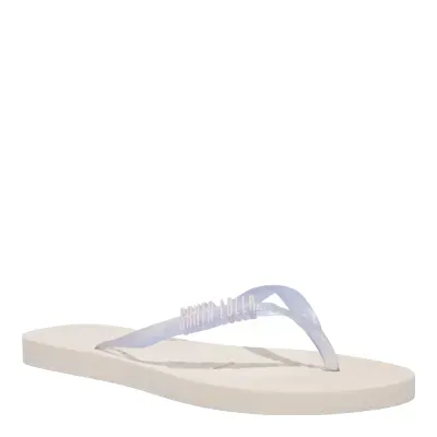 Chinelo Flip Flop Borracha Off White