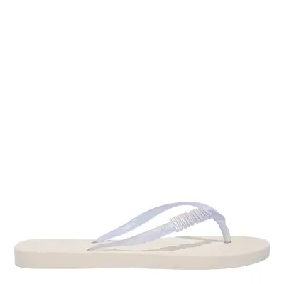 Chinelo Flip Flop Borracha Off White