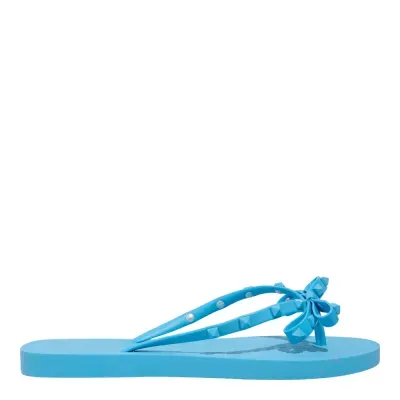 Chinelo Flip Flop Laço Borracha Azul