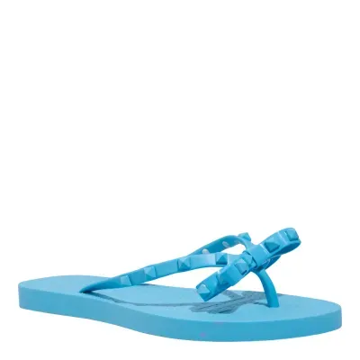 Chinelo Flip Flop Laço Borracha Azul