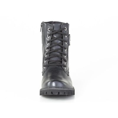Bota Coturno Preta Fivela
