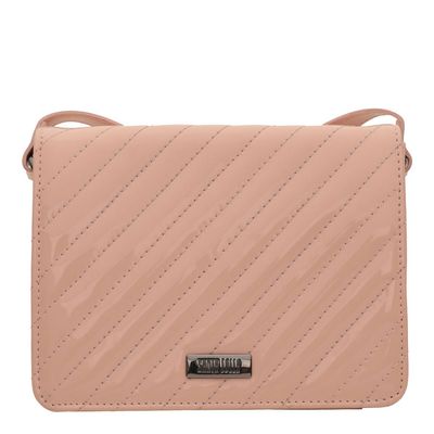 Bolsa Pequena Envernizada Nude Rosado