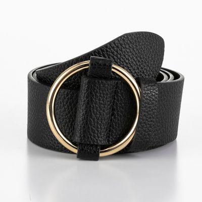 Cinto Fivela Redonda Preto