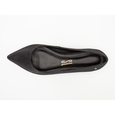 Sapatilha Shine Texturizada Preto