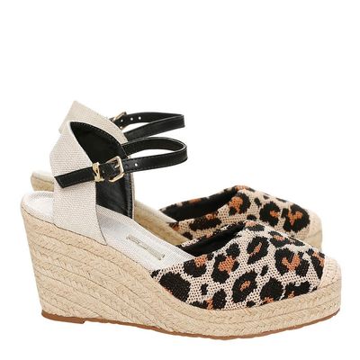 Espadrille Tricot Animal Print