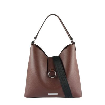 Bolsa Risco Argola Marrom