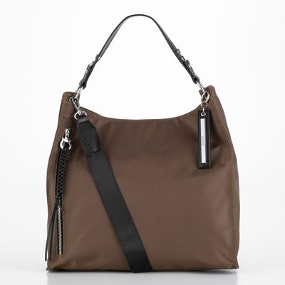 Bolsa Grande Nylon Marrom