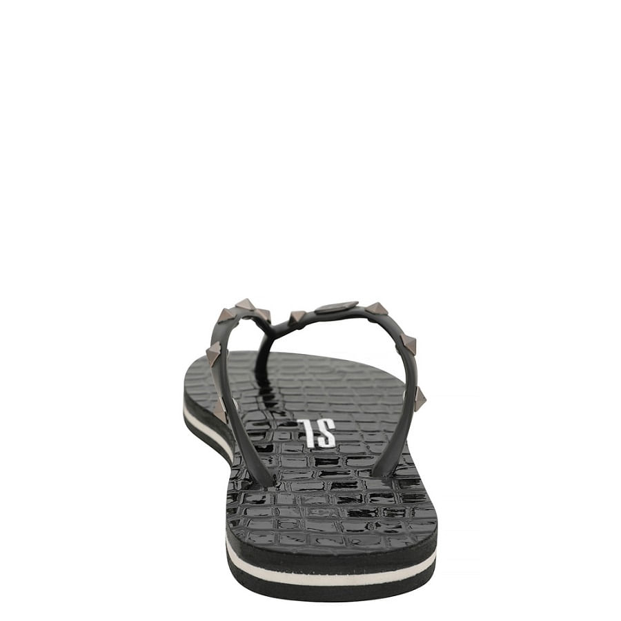 Chinelo Flip Flop Crocodiles Tachas Spike Rosa - Santa Lolla