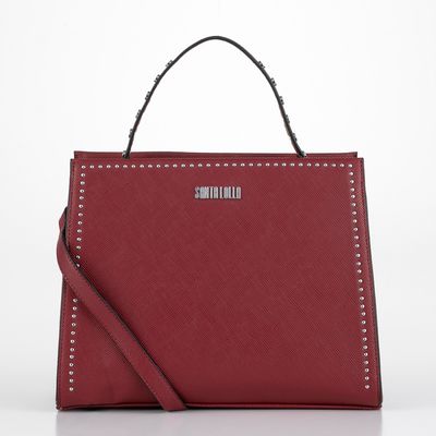 Bolsa Tote Tachinhas Vermelha