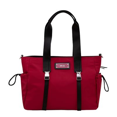 Bolsa Nylon Vermelha e Preta