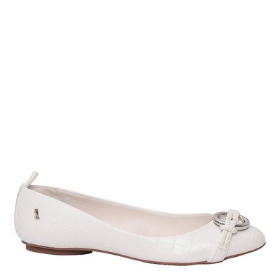 Sapatilha Croco Pu Branco