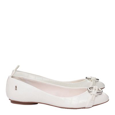 Sapatilha Croco Pu Branco