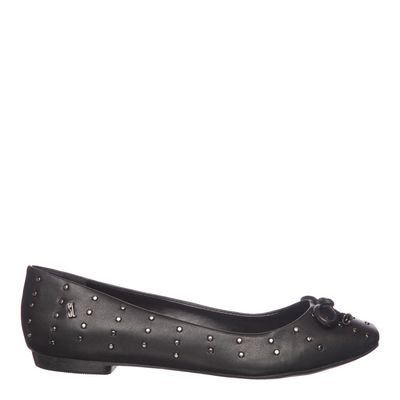 Sapatilha Metal Bico Quadrado Preto