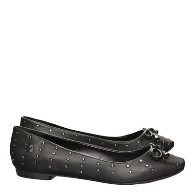 Sapatilha Metal Bico Quadrado Preto