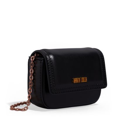 Bolsa Com Caixa Transversal Soft Preta