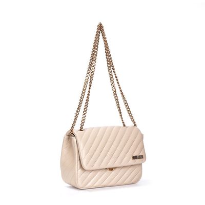 Bolsa Pequena Soft Alça De Ombro Bege