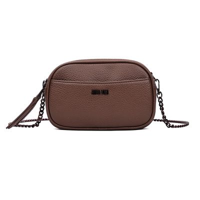 Bolsa Camera Bag Marrom Escuro Floater Alça Corrente