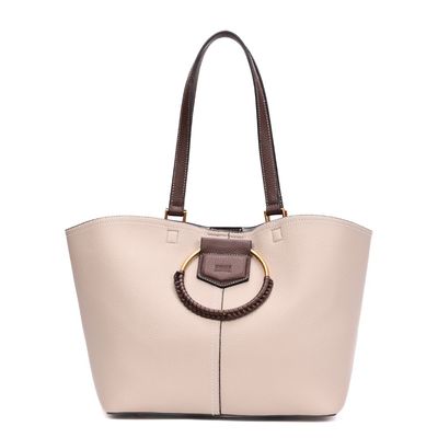 Bolsa Grande Floater Bege Alça Ombro