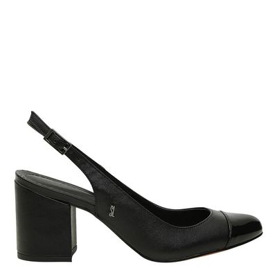Scarpin New Couro Pelica Soft Preto