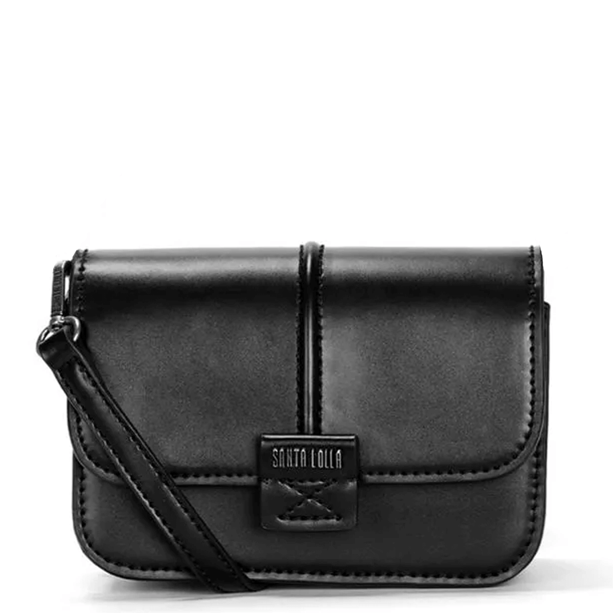 Bolsa Pequena Material Soft Marrom Canela Alça Dupla - Santa Lolla