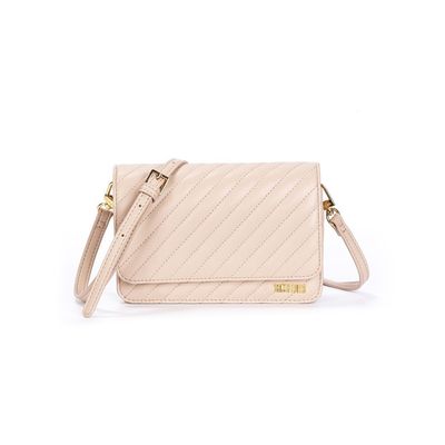Bolsa Matelassê Transversal Soft Bege