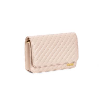 Bolsa Matelassê Transversal Soft Bege