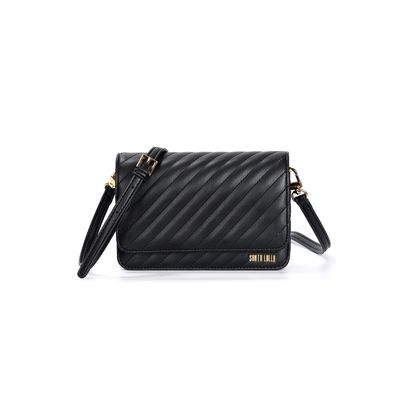 Bolsa Matelassê Transversal Soft Preta