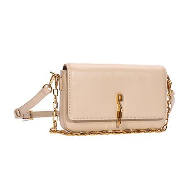 Bolsa Pequena Floater Bege Alça Dupla