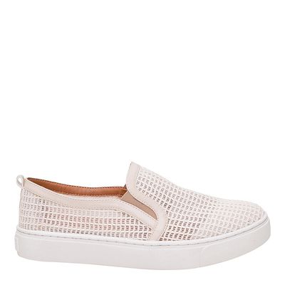 Tênis Slip On Tela Off White