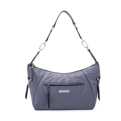Bolsa Nylon Argola Cinza