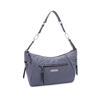 Bolsa Nylon Argola Cinza