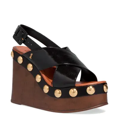 Espadrille Plataforma Napa Preto Tachas