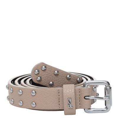 Cinto croco nude sl tachas prata