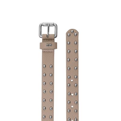 Cinto croco nude sl tachas prata