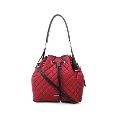 Bolsa Média Saco Matelassê Vinho