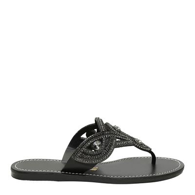 Rasteira New Couro Pelica Soft Preto