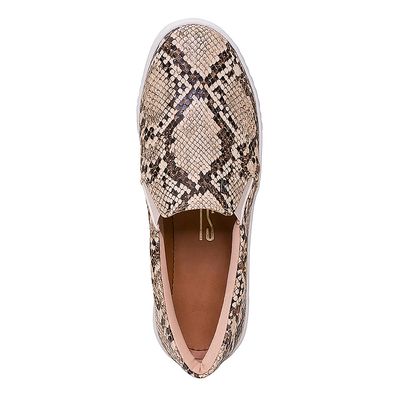 Tênis Slip On Animal Print Estampado Marrom