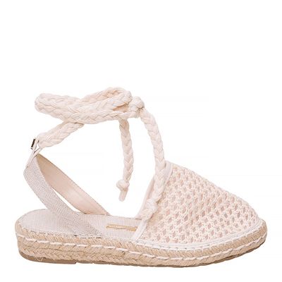 Espadrille Corda Natural Tranças Bege