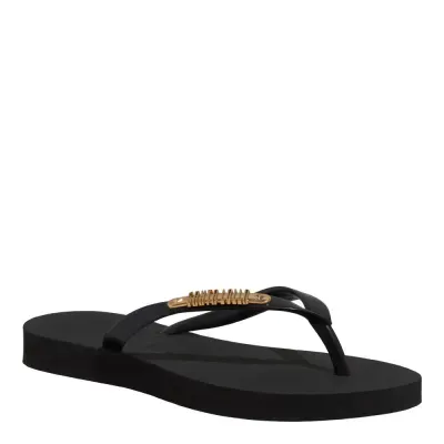 Chinelo Borracha Bico Fino Preto