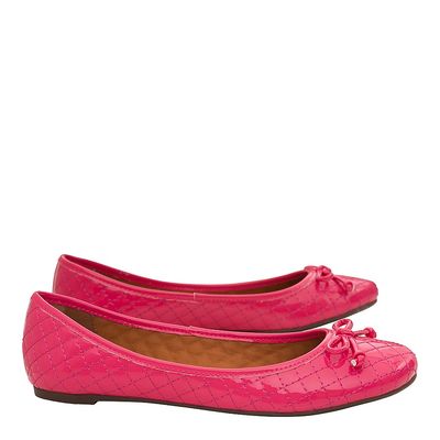 Sapatilha Verniz Hyper Pink