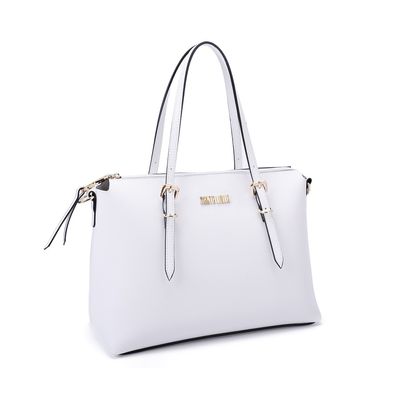 Bolsa Grande Quadrada Branca