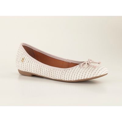 Sapatilha tecido tweed off white