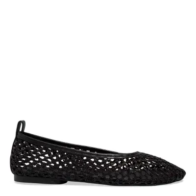 Sapatilha Palha Tramado Preto