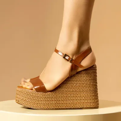 Espadrille Plataforma Napa Madri Marrom
