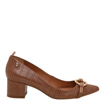 Scarpin Croco Pu Baked